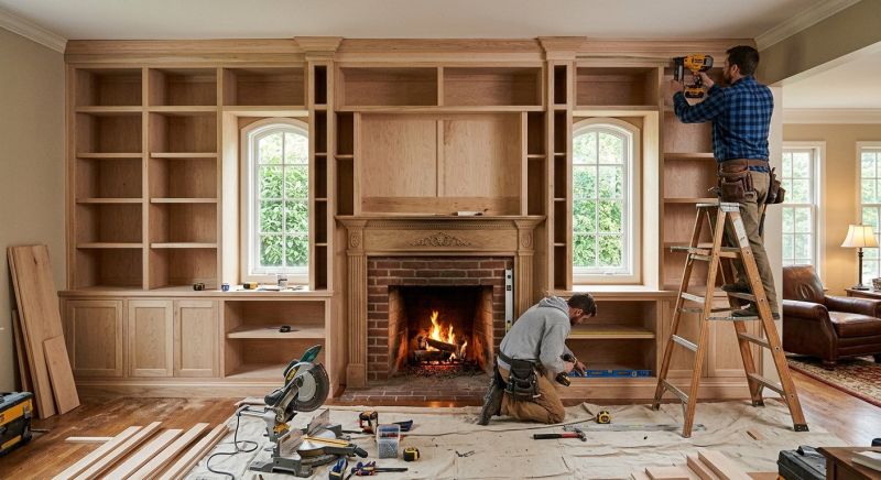 Bookcase Construction in Woodbridge, VA