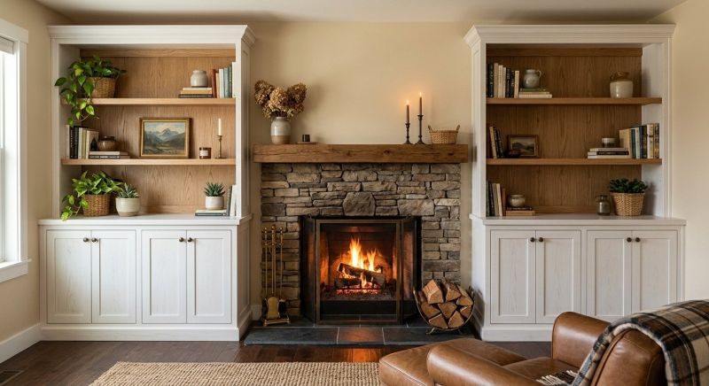 Fireplace Cabinet Installation in Annapolis, MD